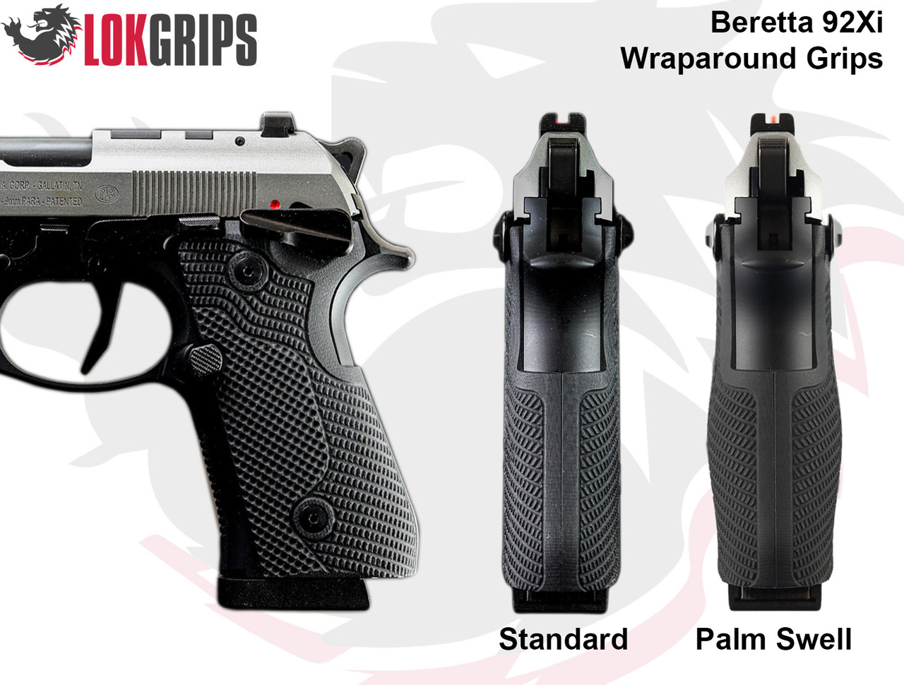 BERRETTA ベルレッダスタイル　m Beretta 92Xi Wraparound Grips | LOK Grips