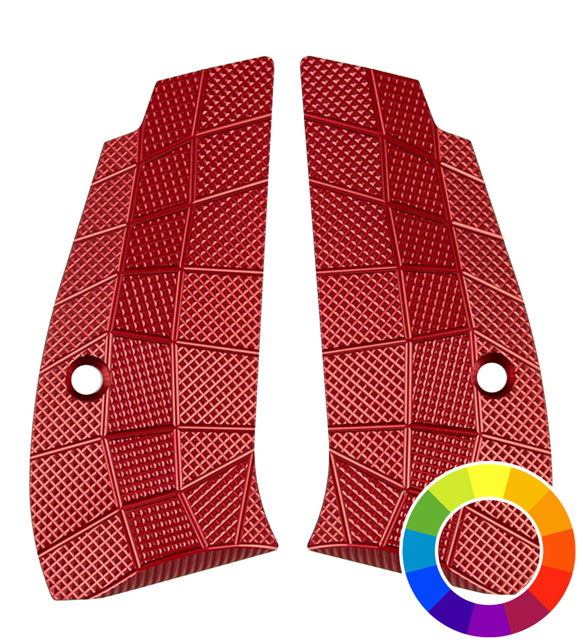 CZ 75 Compact Palm Swell GridLOK Aluminum Grips