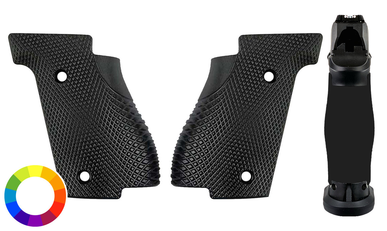 Walther PDP Full Size Steel Frame Checkered Palm Swell Grips | LOK