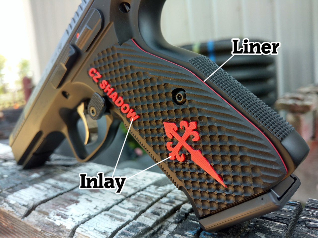CZ Shadow 2 Thin Bogies - CZ Shadow Inlay, St James Cross, & Liner