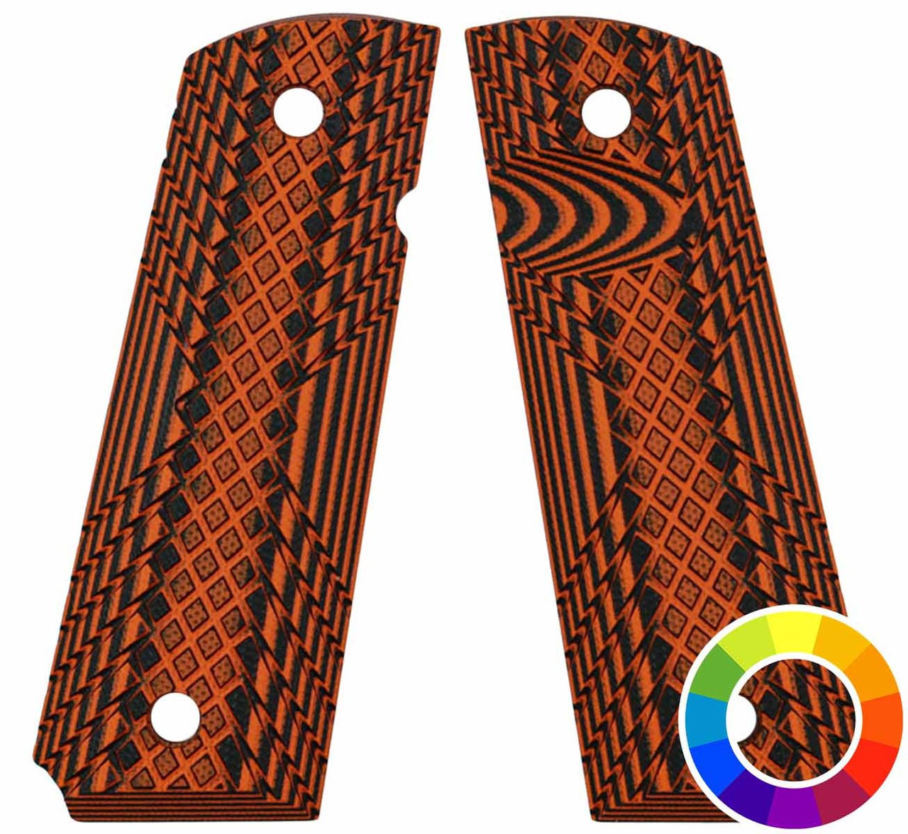 1911 Crosscut Grips | Order 1911 Crosscut Pistol Grips - LOK Grips