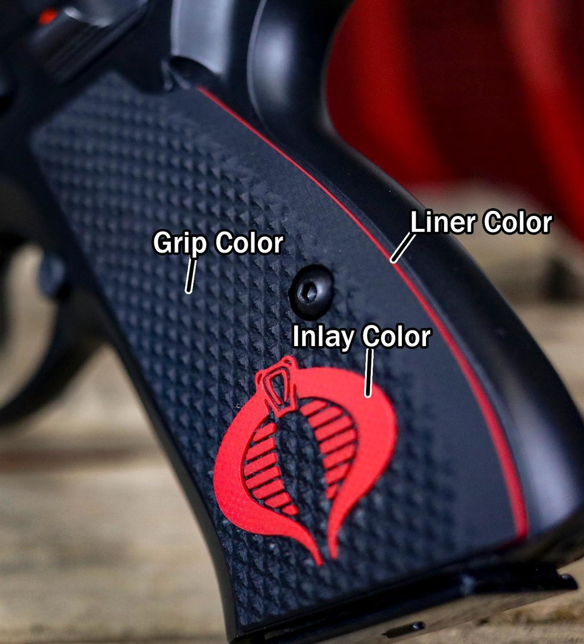 優れた品質 CZ 75 Grips LOK - Liner & Inlay Cobra - Roughnecks Thin 邦楽