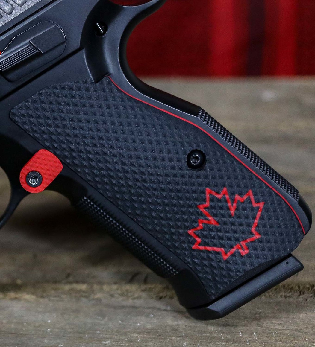 CZ Shadow 2 Palm Swell - Color-Fill Maple Leaf w/ Liner - LOK Grips