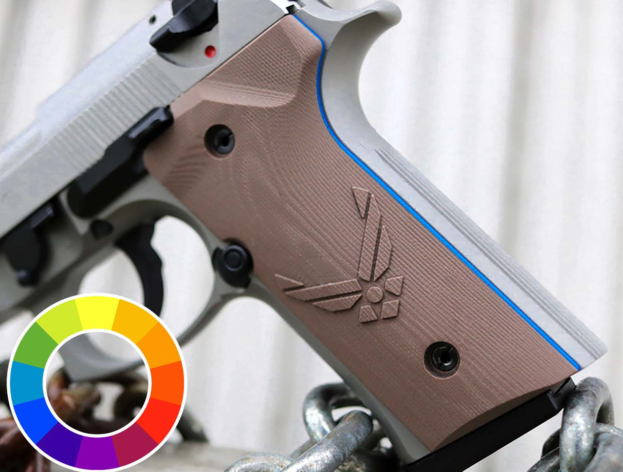 Beretta 92X | Vertec Engraved USAF - LOK Grips