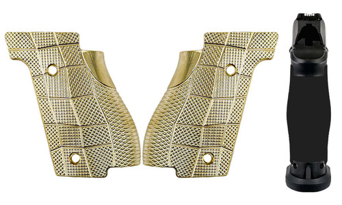 Walther PDP Full Size Steel Frame Palm Swell GridLOK Brass