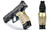 Walther Q5 | Q4 Match SF Palm Swell GridLOK Aggressive Brass grips shown mounted