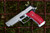 Sig Sauer P226 SAO GridLOK  - Aluminum red mounted on a handgun