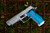 Sig Sauer P226 SAO GridLOK  - Aluminum blue shown mounted on grip