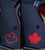 CZ Shadow 2 Palm Swell - Color-Fill Maple Leaf w/ Liner black grip with red inlay and liner (and mag button)