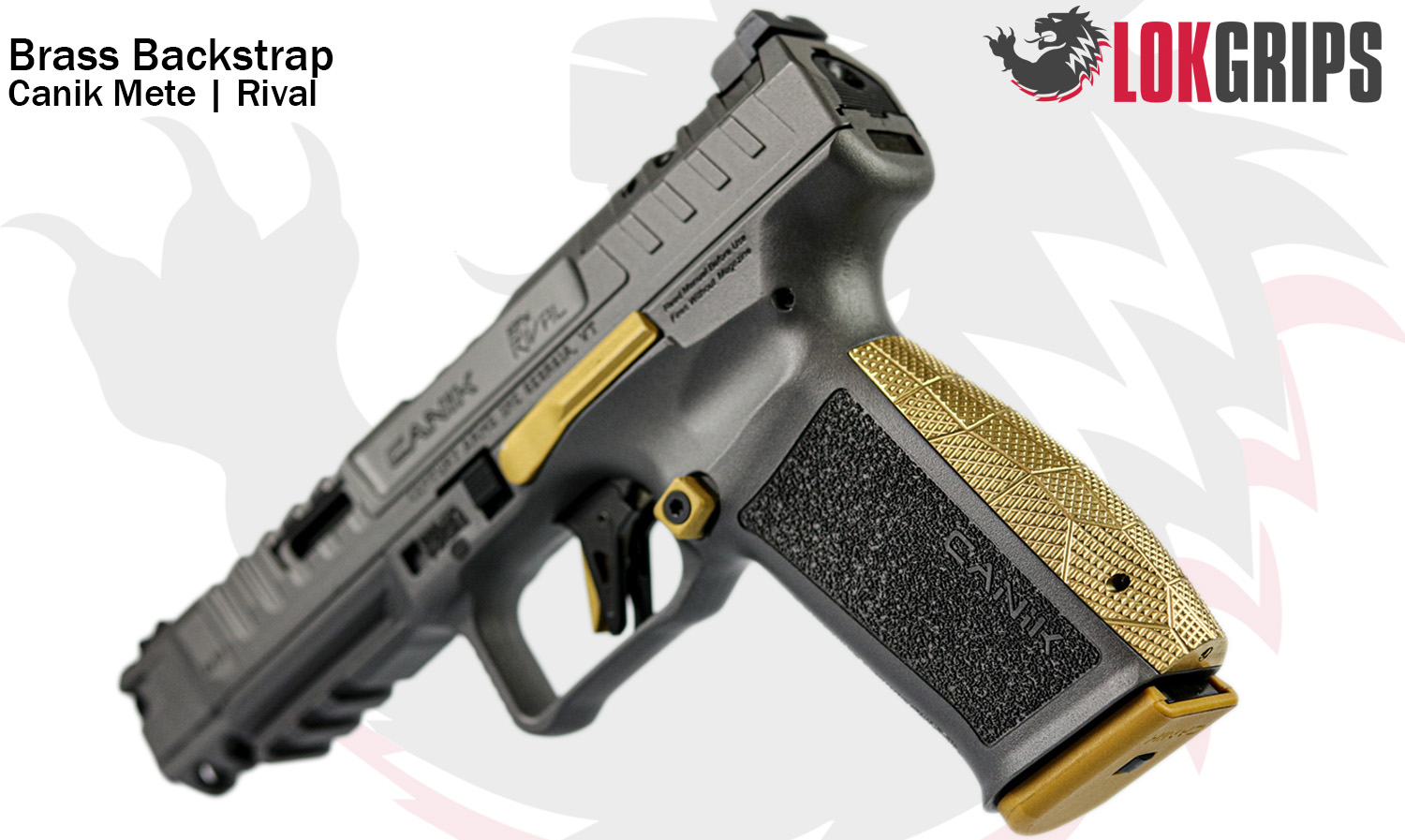 Canik Mete | Rival Backstrap - Brass - LOK Grips