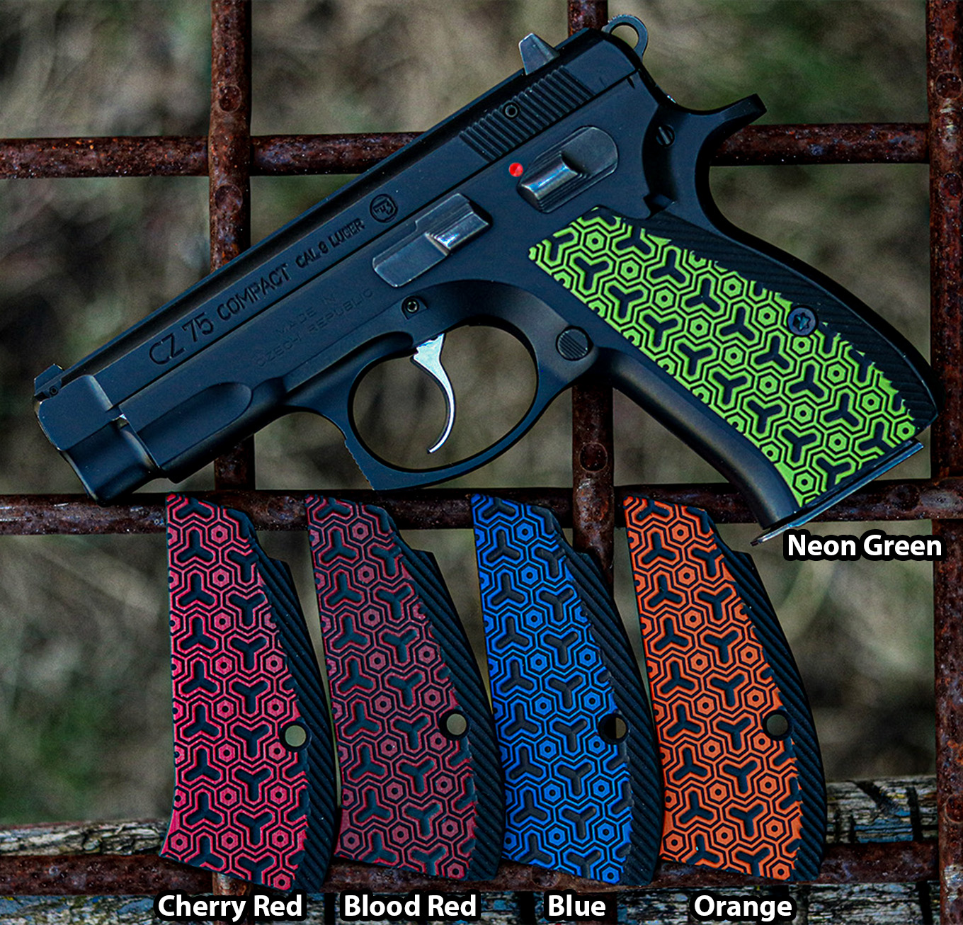 ガン　パーツ　CZ75用 THIN Matrix グリップ ソリッドグレー 駿河屋 - 【買取】CZ75用 THIN Matrix グリップ ソリッドグレー