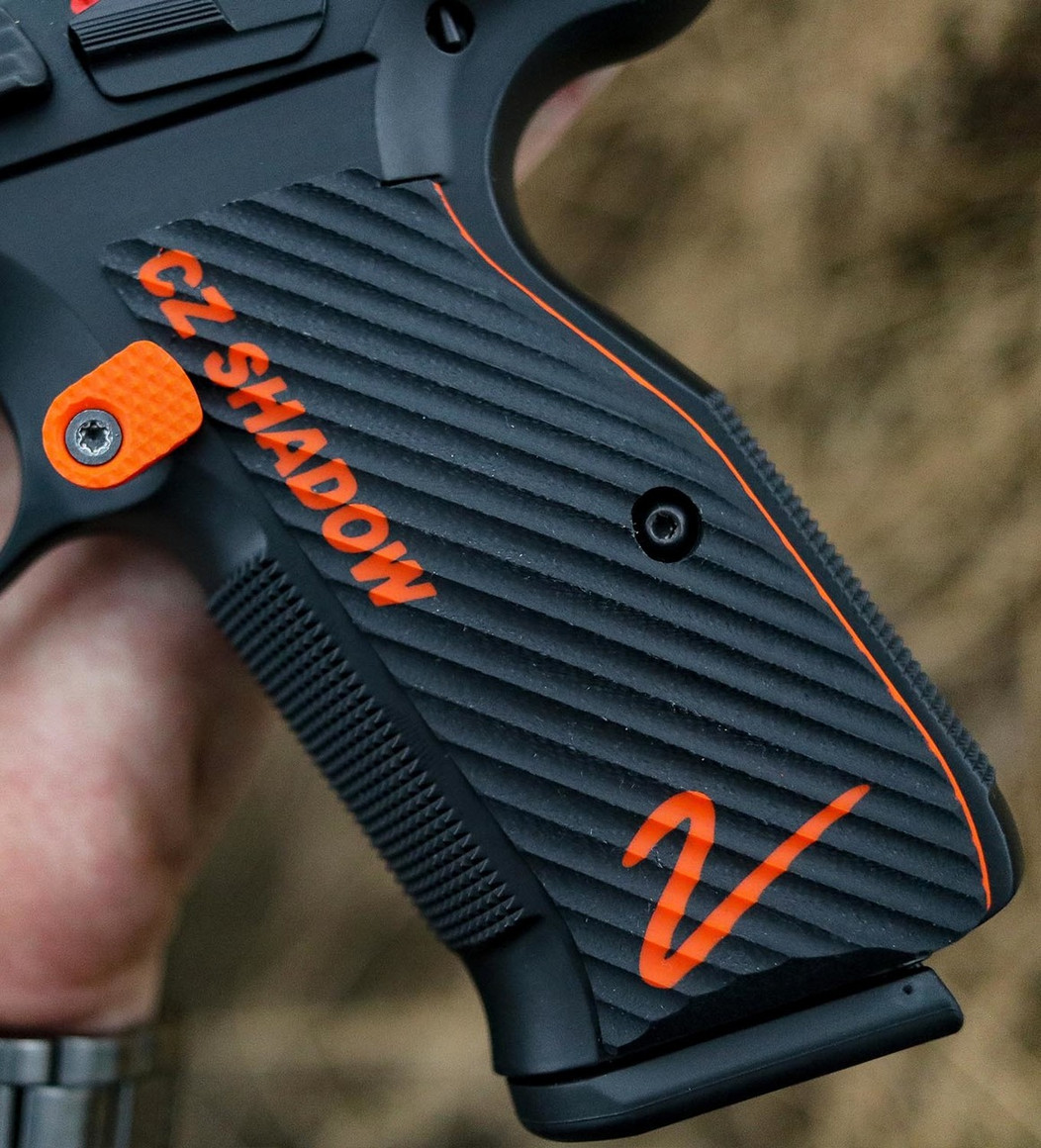 CZ SHADOW2 　アルミグリップパネル　orange CZ SHADOW-2専用 アルミグリップパネル | Carbon8