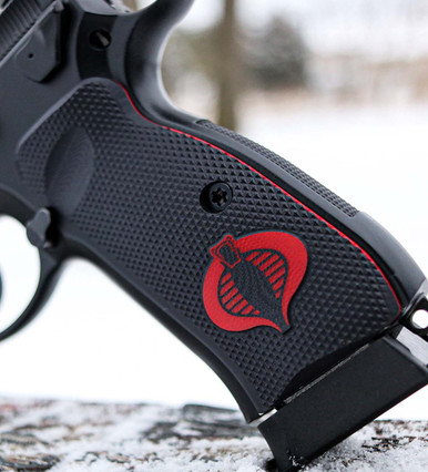 CZ 75 Palm Swell - Cobra Color-Fill & Liner - LOK Grips