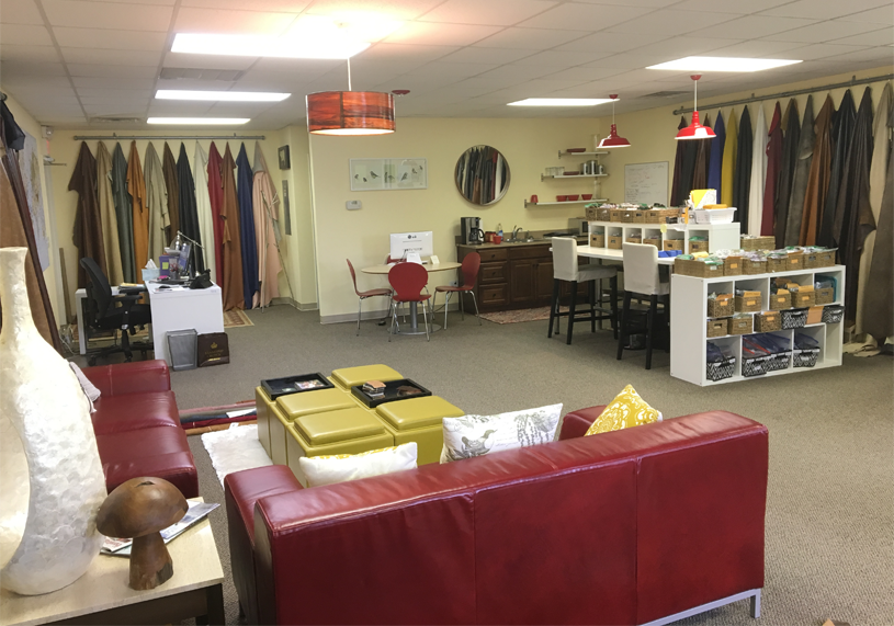 Leather Hide Store showroom