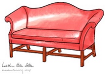 Chippendale Sofa-Settee