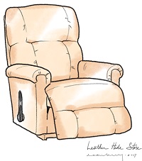 Contemporary Two Position Recliner