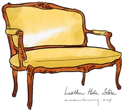 French Victorian Settee