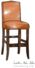 High Back Counter Stool