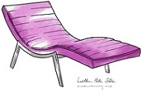 Modern-ribbed-chaise-lounge