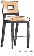 Open Back Stool