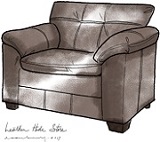 Pillow Top Arm Chair Oversized