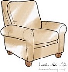 Roll Arm Lawson Chair