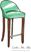 Rounded Back Stool