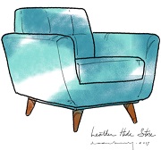 Tufted Mid-Century Modern Chair