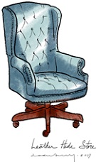 Tufted Wingback Executive Chair