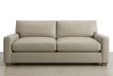 EO#20 Chamomile Leather shown on Modern Loveseat