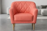 K1183 Bubblegum shown on Velvet Armchair