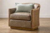 DKT#19 Prairie View Leather shown on Swivel Chair