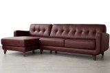 JAZZ#10 Wine Bar Leather shown on Mid-Century Sofa