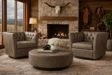 K1278 Mystic Mountain Distress shown on Western Chairs