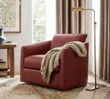 K1372 Western Red shown on swivel mcm chair