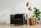 K1395 Jet Black shown on Modern Reading Chair