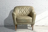K1463 Mystic Spa shown on Velvet Armchair
