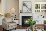 ES#15 Grey Goose Leather shown on Cozy Chair & Living Room