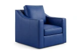 UL#17 Detroit Cobalt Leather shown on Modern Chair