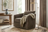 DKT#4 Winter Prairie Leather shown on swivel mcm chair
