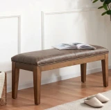 DKT#4 Winter Prairie Leather shown on Entryway Bench