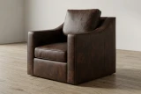 DKT#5 Big Bear Leather shown on Modern Chair