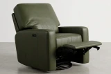 EO#7 Dark Pine Leather shown on Modern recliner