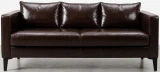RI#17 Restoration Italia Espresso Leather shown on Leather Sofa