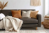 K1042 Summer Storm shown on Comfy Modern Couch