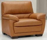 K1474 Vintage Camel shown on Leather Armchair