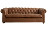 K1470 Western Saddle Distress shown on Tufted Classic Couch