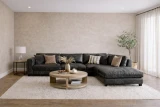 K1450 Black Ice shown on Modern Sofa