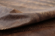 Picture of draping Mojave Lizard embossed leather for upholstery and furniture.