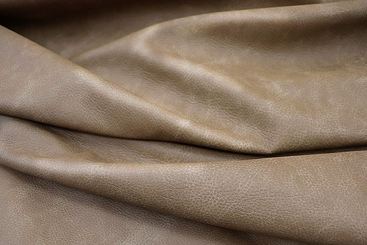 Picture of Rairie View light brown distressed leather for upholstery showing pebble grain texture